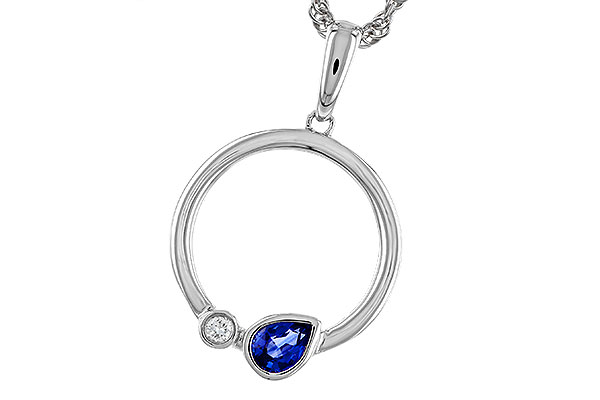 G275-20620: NECKLACE .26 SAPPHIRE .28 TGW