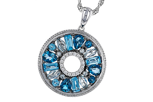 G275-22393: NECKLACE 1.67 BLUE TOPAZ 1.72 TGW