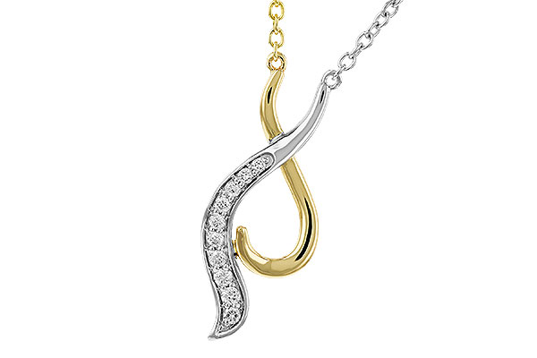 G275-23329: NECKLACE .10 TW (18")