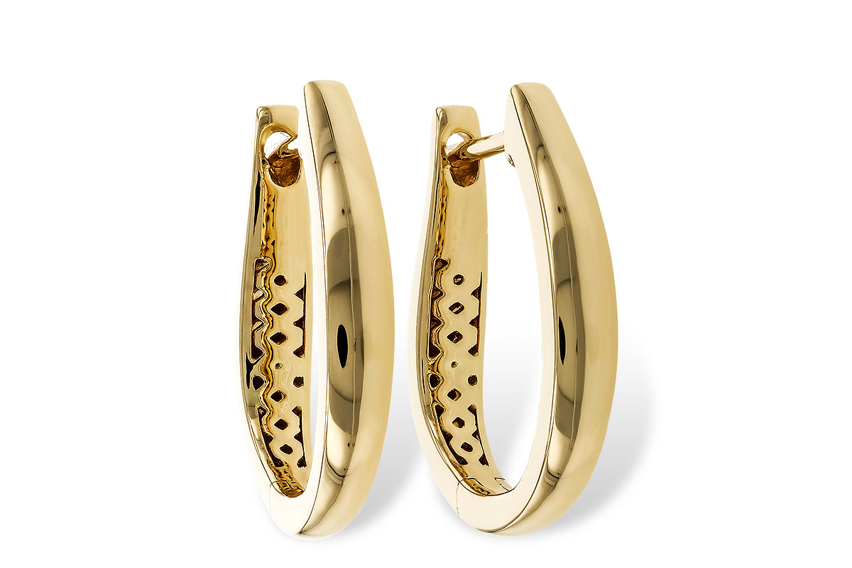 G275-24256: GOLD EARRINGS (17MM)