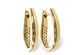 G275-24256: GOLD EARRINGS (17MM)