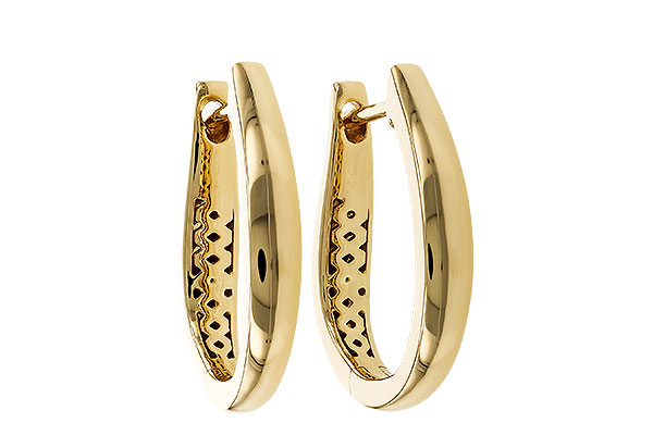 G275-24256: GOLD EARRINGS (17MM)