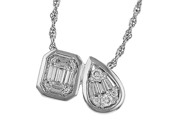G275-26056: NECKLACE .17 BAG .25 TW