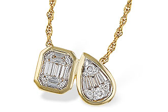 G275-26056: NECKLACE .17 BAG .25 TW