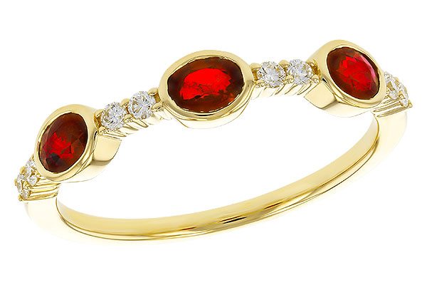 G275-26911: LDS WED RG .66 TW RUBY .78 TGW