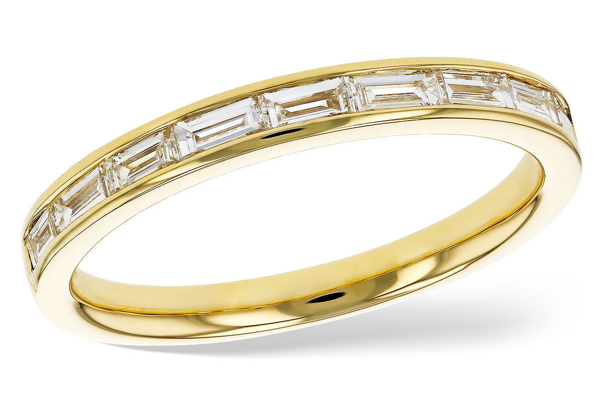 G276-09647: LDS DIA WED RG .44 TW BAGUETTES