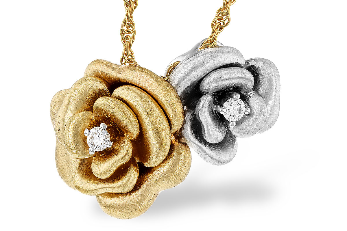 G276-09693: NECKLACE .06 TW