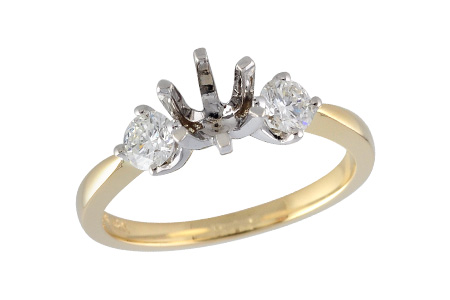 H006-12383: LDS SEMI DIA RING .40 TW