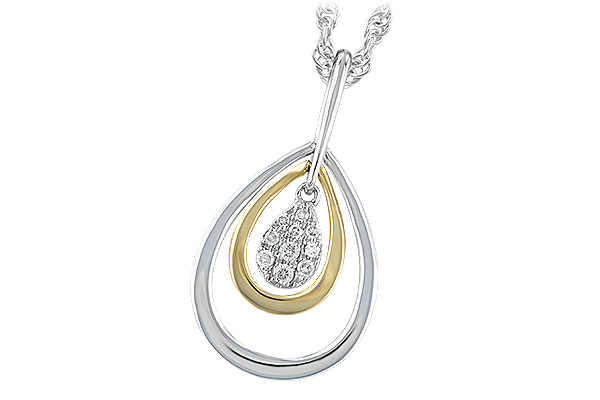 H184-31538: NECKLACE .04 TW