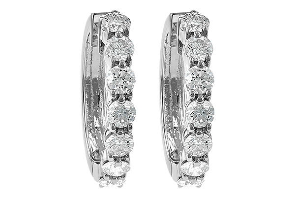 H186-12383: EARRINGS 2 CT TW