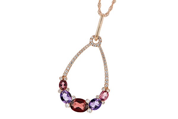 H187-95165: NECK 1.47 SEMI-PRECIOUS 1.67 TGW