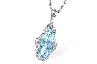 H190-69665: NECK 3.97 AQUAMARINE 4.20 TGW