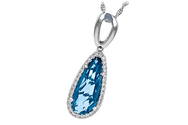 H190-71456: NECK 3.31 LONDON BLUE TOPAZ 3.50 TGW