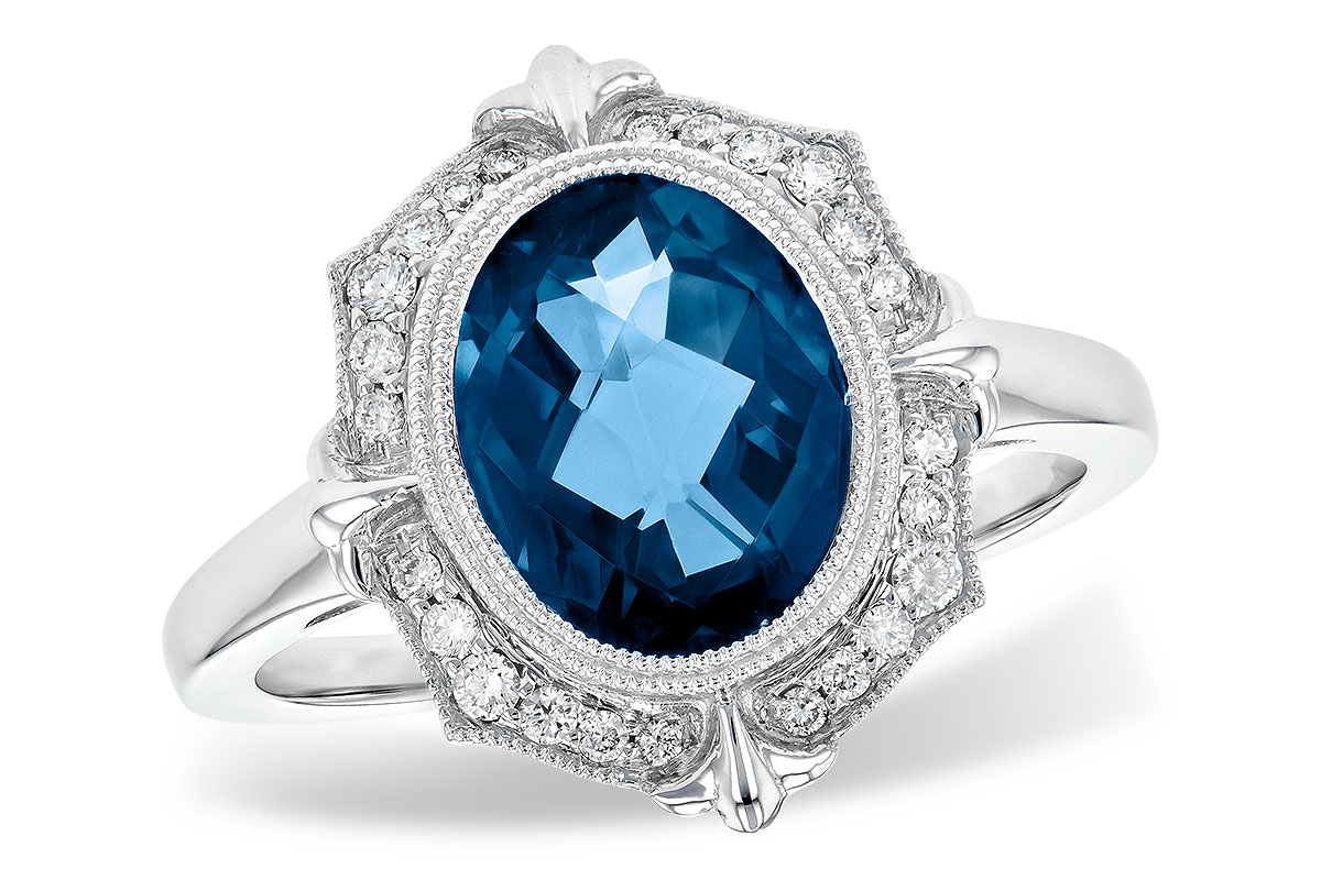 H190-71465: LDS RG 3.00 LONDON BLUE TOPAZ 3.16 TGW