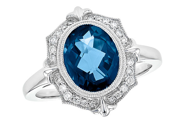 H190-71465: LDS RG 3.00 LONDON BLUE TOPAZ 3.16 TGW