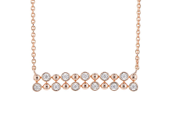 H273-44211: NECKLACE .12 TW