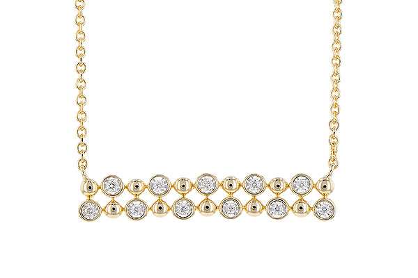 H273-44211: NECKLACE .12 TW
