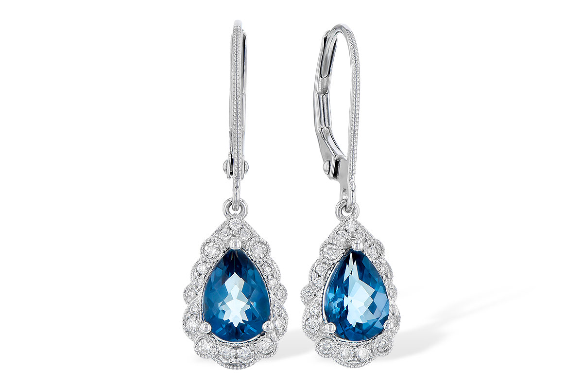 H273-44265: EARR 1.48 TW LONDON BLUE TOPAZ 1.63 TGW