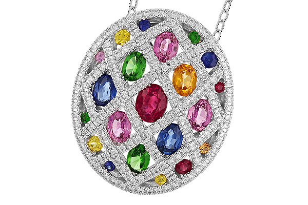 H274-32411: NECK 2.45 MULTI-COLOR TW 3.00 TGW