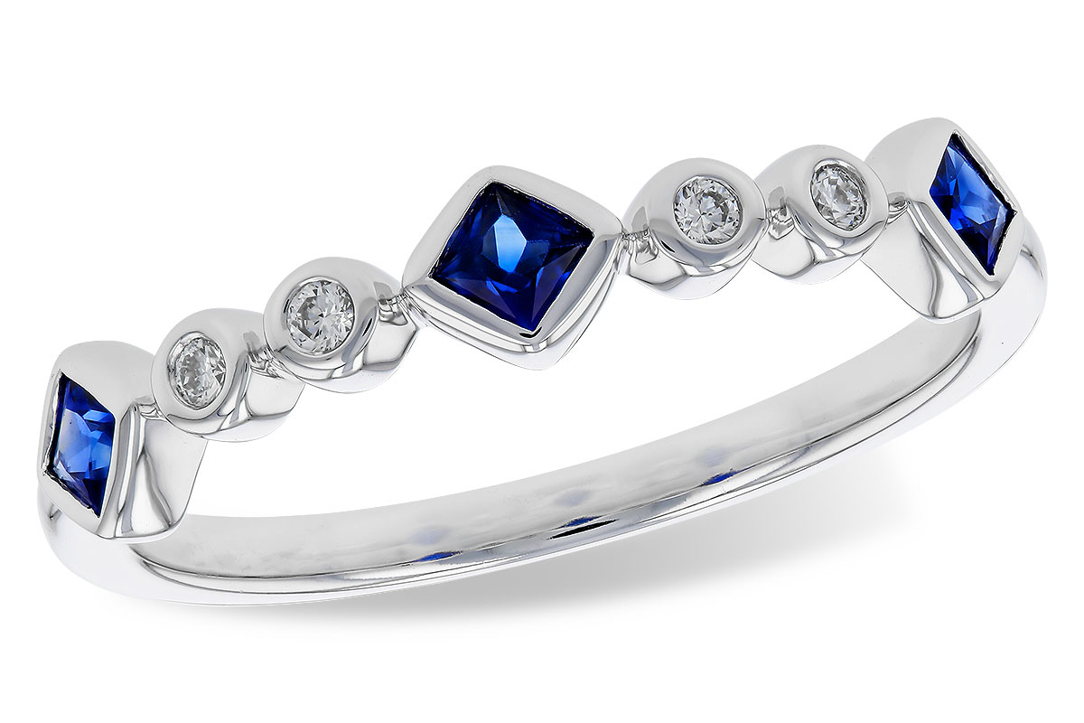 H275-23274: LDS WED RG .25 SAPPHIRE .30 TGW
