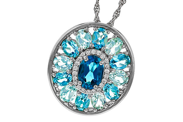 H275-25156: NECK 3.02 TW BLUE TOPAZ 3.10 TGW (7x5MM LBT CTR)