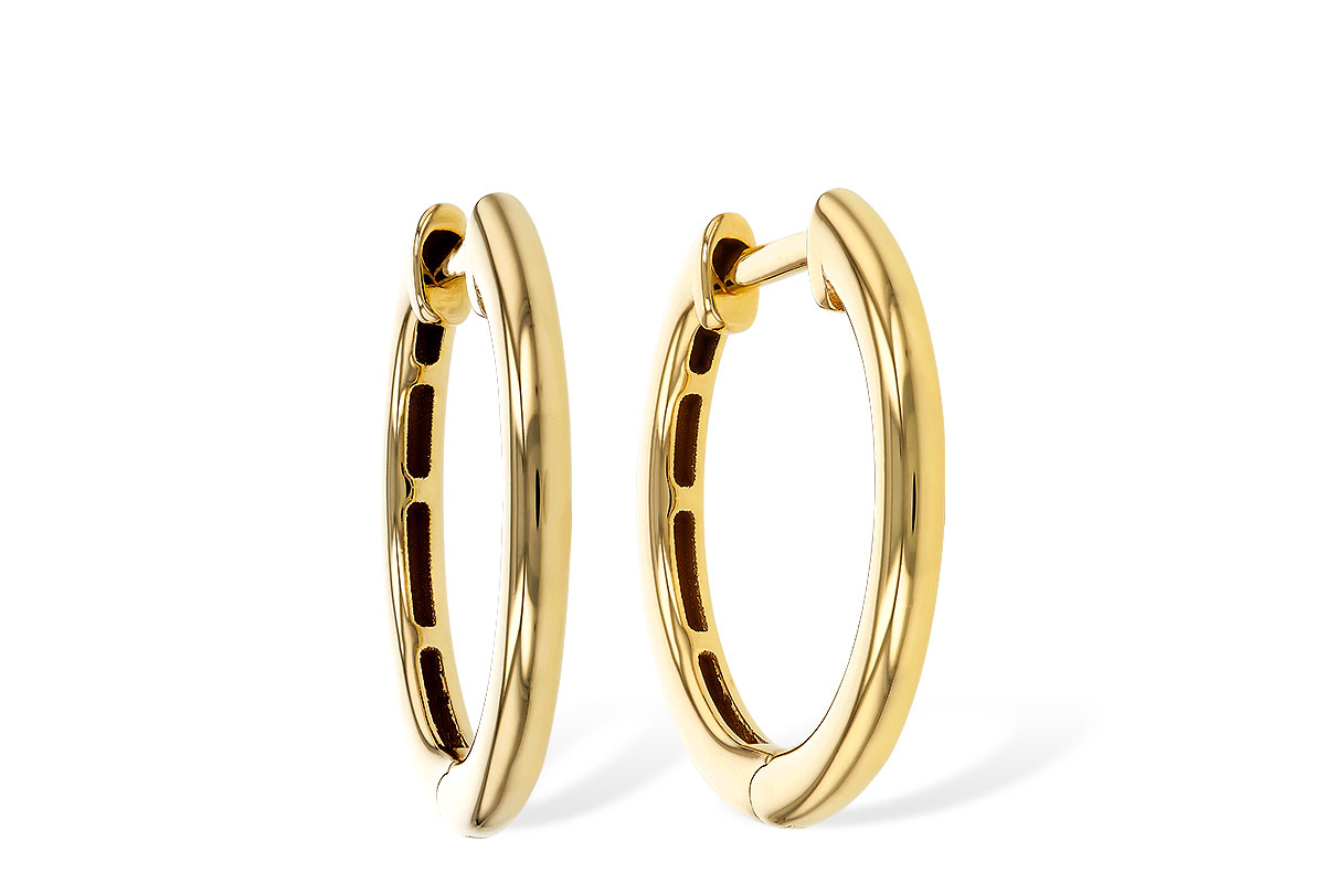 H275-26011: GOLD EARRINGS (16MM)