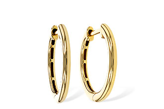 H275-26011: GOLD EARRINGS (16MM)