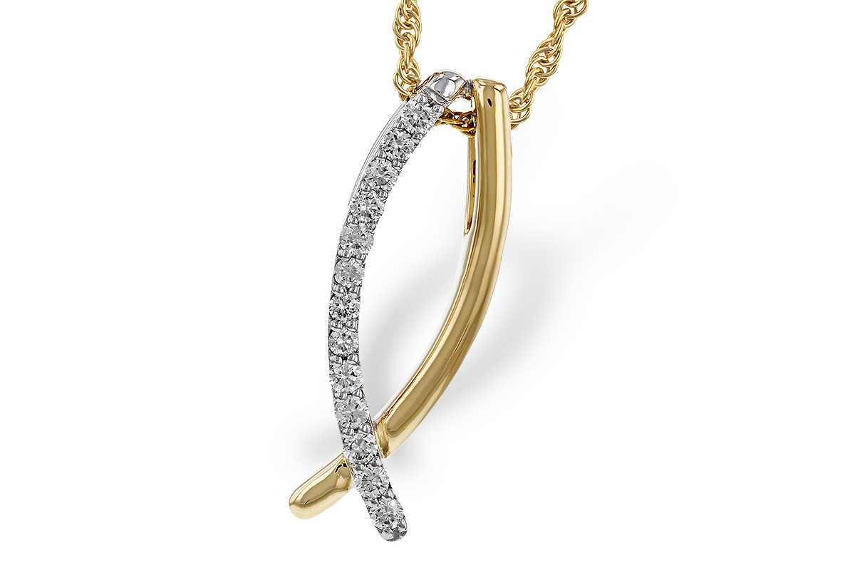 H275-26020: NECKLACE .25 TW