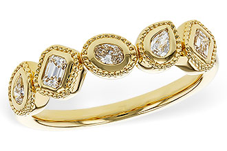 H275-26074: LDS DIA WED RG .34 TW FANCY CUT DIAS