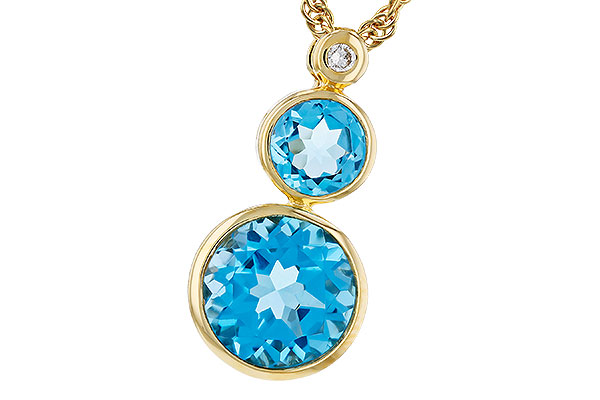 H276-09665: NECK 2.63 BLUE TOPAZ 2.65 TGW (5MM / 8MM BT)