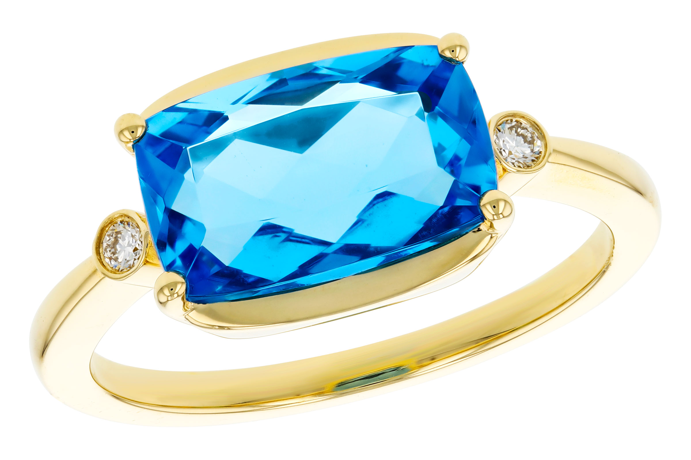 H276-11465: LDS RG 2.88 BLUE TOPAZ 2.92 TGW (11x7MM BT)