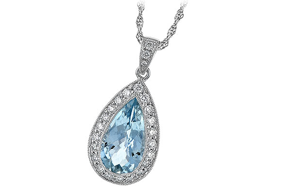 K006-17892: NECKLACE 2.20 AQUA 2.55 TGW