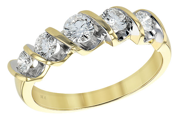 K093-43274: LDS DIA WED RING .75 TW