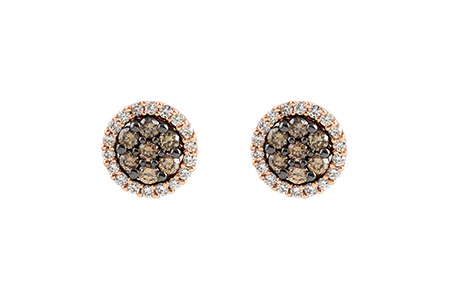 K187-07829: EARR .39 BROWN DIA .64 TW