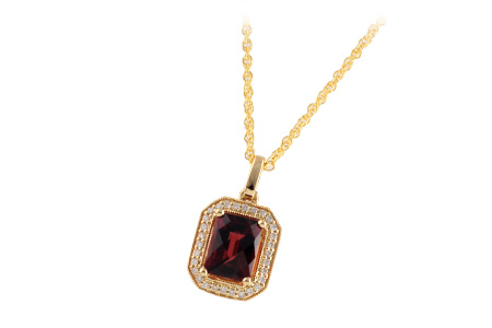 K187-93356: NECK 1.93 GARNET 2.04 TGW