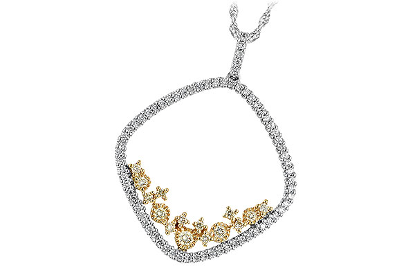 K188-89674: NECK .18 YELLOW DIAS .50 TW