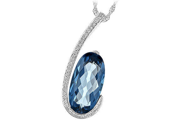 K189-74265: NECK 4.48 LONDON BLUE TOPAZ 4.60 TGW