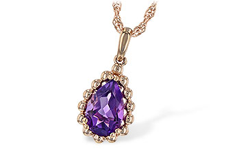 K189-76974: NECKLACE 1.06 CT AMETHYST