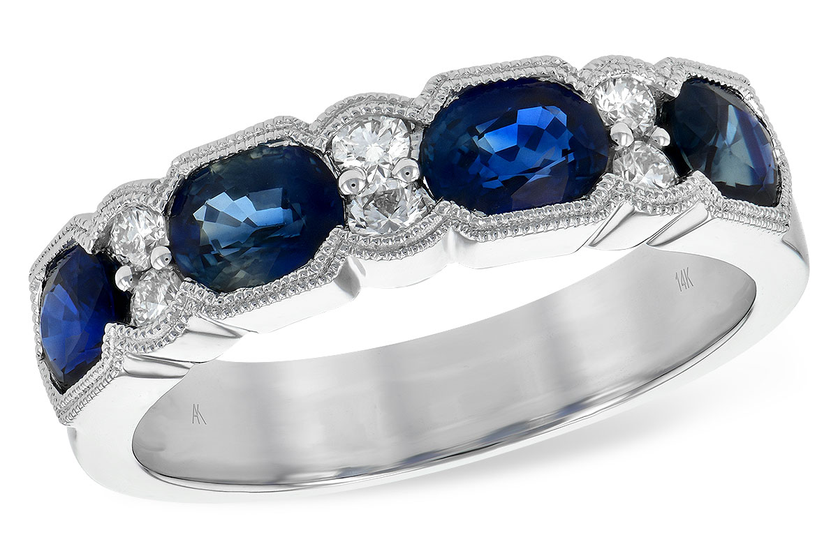 K189-81529: LDS WED RG 1.72 SAPPHIRE 1.90 TGW (5x4MM SAPP)