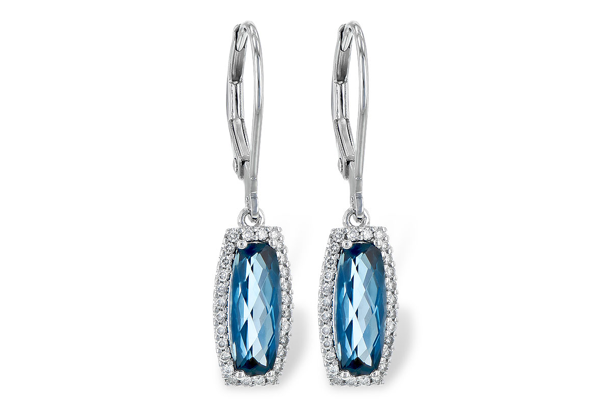 K190-69665: EARR 2.10 LONDON BLUE TOPAZ 2.28 TGW