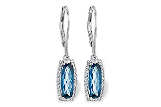 K190-69665: EARR 2.10 LONDON BLUE TOPAZ 2.28 TGW