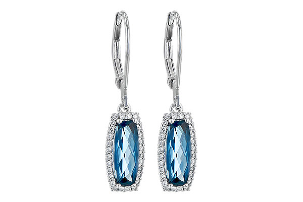 K190-69665: EARR 2.10 LONDON BLUE TOPAZ 2.28 TGW