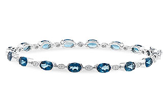 K190-69720: BRACELET 7.20 LONDON BLUE TOPAZ 7.36 TGW