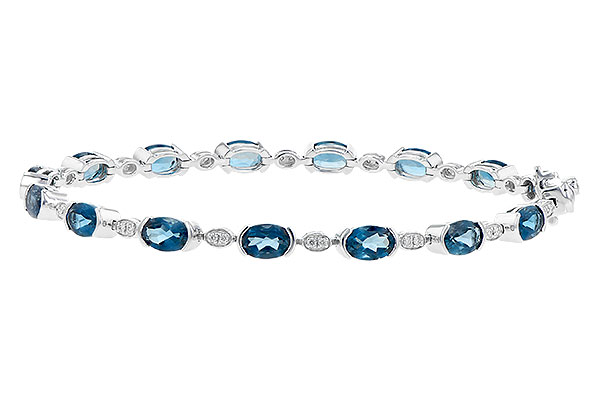 K190-69720: BRACELET 7.20 LONDON BLUE TOPAZ 7.36 TGW