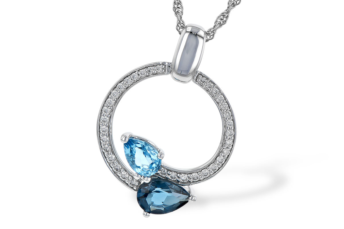 K190-70583: NECK 1.22 BLUE TOPAZ 1.40 TGW