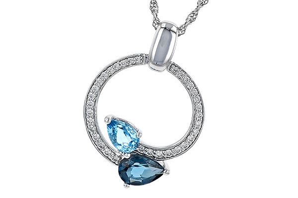 K190-70583: NECK 1.22 BLUE TOPAZ 1.40 TGW