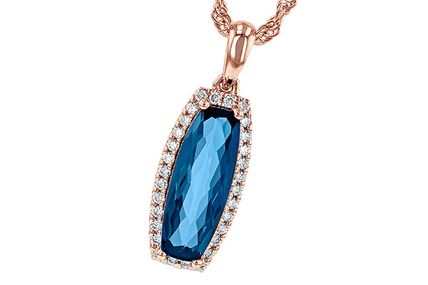 K190-71456: NECK 1.58 LONDON BLUE TOPAZ 1.70 TGW