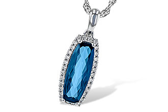 K190-71456: NECK 1.58 LONDON BLUE TOPAZ 1.70 TGW