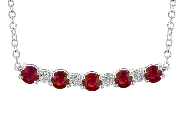 K190-72365: NECK .58 TW RUBY .70 TGW