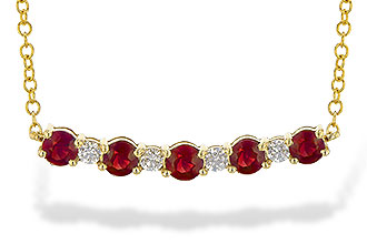 K190-72365: NECK .58 TW RUBY .70 TGW